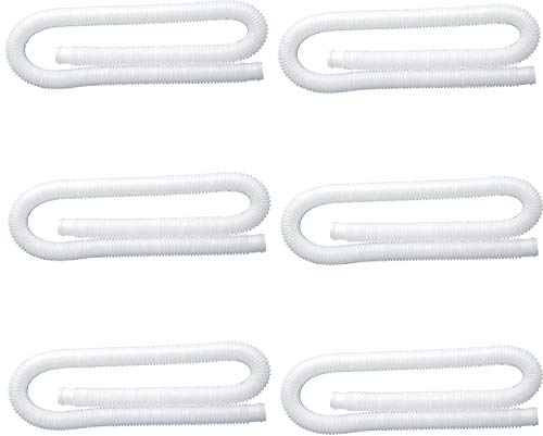 Intex 1.25 Inch Diameter Accessory Pool Pump Replacement Hose 59In Long (6 Pack)