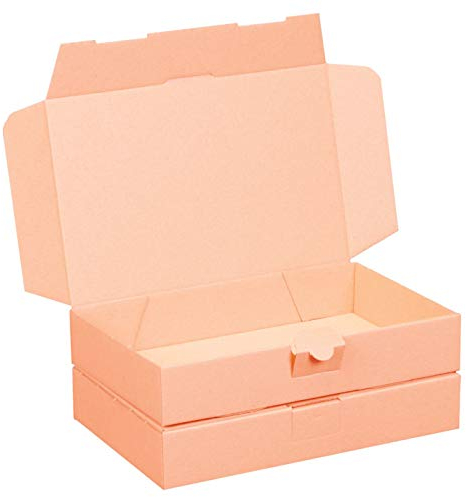 smiley pack 25 Maxibriefkartons 240 x 160 x 45 mm braun (25 Stück) DIN A5 Maxibrief Versandkarton für DHL DPD GLS Hermes Warensendung Büchersendung mit Steckverschluss
