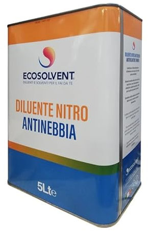 DILUENTE NITRO ANTINEBBIA LT. 5 LITRI SOLVENTE VERNICE ECOSOLVENT KEMIPOL