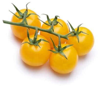 Yellow Cherry Tomato Goldkrone for pots 100 Seeds + Plant tag + Freebie