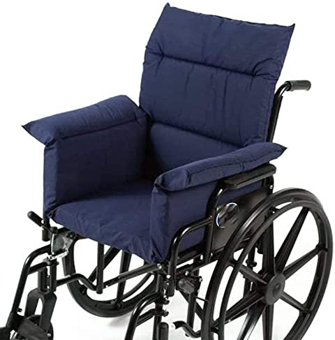 TESAY Rollstuhlkissen, Rollstuhlkissen mit Rücken- und Seitenteil, Ouding Komfortkissen, Sitzkissen für Rollstuhl, Bürostuhl, Esszimmerstühle, Komfortkissen