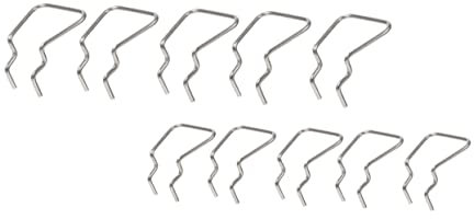 Healeved 10pcs Single Pegboard Hook Hardware Tool Hook Display Shelf Rack for Hanging in Garage Workbench Made of Metal Compatible Perforated Wall