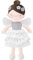 GAGAKU Weiche Stoffpuppe 40cm Schutzengel Puppen, Taufgeschenk für Baby Mädchen mit Flügeln Kuscheltier Glücksbringer für Kinder im Alter von 3-5 Jahren - Blumenprinzessin