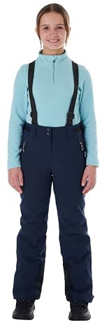 Killtec flickor Skidbyxor/funktionella byxor med zippbar overall, snöfall och kantskydd Ksw 77 Grls Ski Pnts