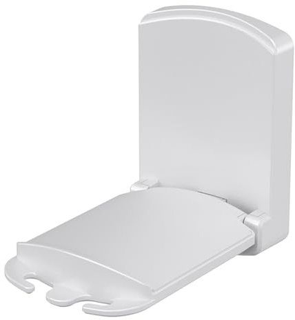 KOBBRAN Headphone Stand Holder for Airpods Max,HyperX,Sennheiser,Sticky Headset Hanger Adhesive Headphone Holder Hook Mount,Headset Stand Clip Under Desk,Earphone Clamp for Airpods Max (White 1 Pack)