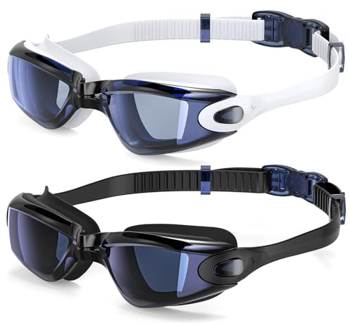 Braylin Kids Swim Goggles, 2-Pack Swimming Goggles for Children, Teens, Boys or Girls, Swim Pool Goggle