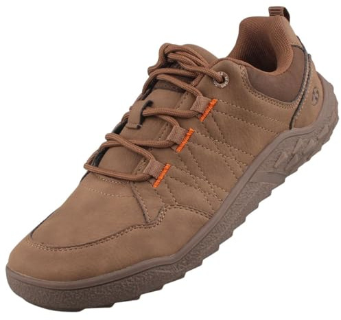 Dockers by Gerli - Zapatillas bajas para hombre, zapatos de hombre con plantilla intercambiable, café, 43 EU
