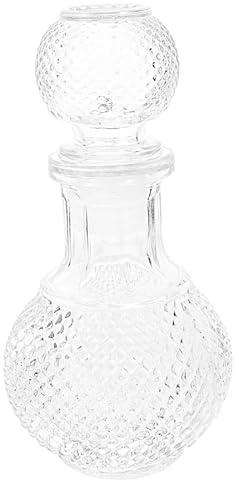Uonlytech Distributeur de Liqueur Verre Transparent Carafe Créative pour Vin et Whisky Bouteille Épaisse pour Bar Maison Hôtel et Restaurant