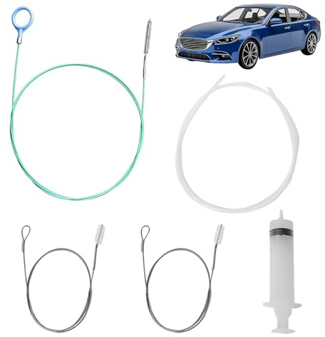 3 stycken biltaksrengöringsborste, 300 cm lång Sunroof Drain Brush, slang och rengöringsborstar, för tak, torkare avloppshål, bilöppningsbar