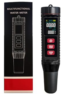 Medidor de agua digital multiusos con compensación automática de temperatura para acuarios, jacuzzis, piscinas, probador profesional de purificación de agua