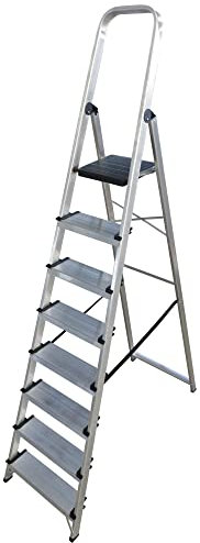ALTIPESA - Escalera Doméstica de Aluminio, Peldaño 12 cm. (8 peldaños)