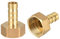 sourcing map 2Stk. Messing Schlauchtülle Anschlussstück 10mm Barb G1/2 Innengewinde Rohradapter