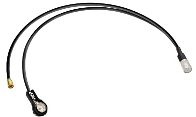 Vecys Antenne Splitter Adaptateur Radio Splitter Câble ISO à ISO Prise à SMB Prise RG174 36 CM / 14.17 in pour AM/FM Voiture Radio Antenne