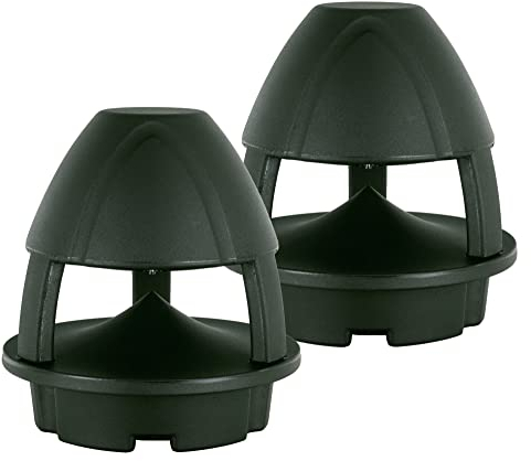 McGrey WPL-660GN BT Coppia Casse Acustiche Outdoor 360° - 2 casse attive 2 vie per giardino - Portata Bluetooth®: ca. 10 metri - Distribuzione sonora a 360° - Resistenti ad acqua e UV (IP56) - Verde