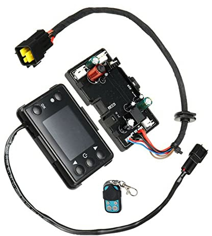 Oniissy Auto Heizung Steuerplatine, Auto Luft Diesel Heizung 3KW 5KW 12-24V Motherboard W/LCD Schalter Fernbedienung Diesels Lufterhitzer