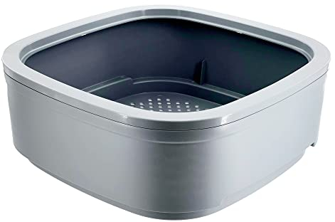 WORMcube Wurmbett Grau/Extra Tablett I Erweiterung für Wurmkomposter