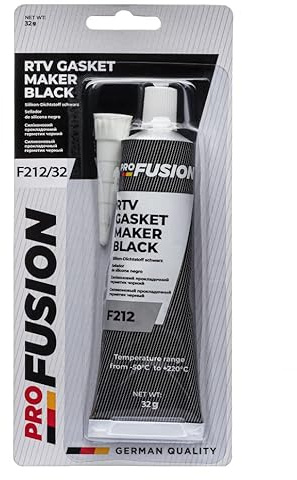 ProFusion Silicona de Juntas Motor - Sellador de Silicona para Automoción Industria - Alta Temperatura Hasta 220° С - RTV F212/32 Silicone Gasket Maker - Color Negro - tubo 32g (1)