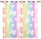 YUANZU Schmetterling Vorhänge Mädchen Regenbogen Streifen Ösen Gardinen mit Blickdichte Vorhang Kälteschutz Blackout Curtain Mädchenzimmer Schlafzimmer Verdunkelung Fenster, 2 Stück, H 114 x B 132 cm