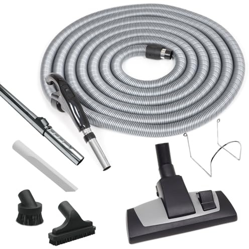 XANVAC Zentralstaubsauger Saugschlauch Set - Kombi - Länge 9m