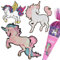 BOFUNX 3 Stücke Einhorn Aufnäher Schultüte Groß Einhorn Aufnäher Pailletten Patches Glitzer Bügelbild Kinder Aufbügelflicken für Schultüte Schulranzen Kleidung