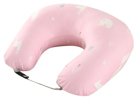 PASUKTER Stillkissen, Schwangerschaftskissen, Multifunktionales Motherhood Stillkissen mit Verstellbarem Hüftgurt und Sicherheitszaun, 100% Baumwollbezug (Löwe)