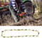 Qukaim Chain 12 Inch Vertical Angle Electric Saw Chain, 45 Drive Links Chain Accessory Part, Compatible with 12 Inch Chainsaws, Durable Construction