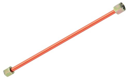 sourcing map Air Compressor Exhaust Tube, 3/8 Thread Dia 8 Length Hex Nut Aluminum Tube Air Tube Compressor Hardware Accessories Replacement Parts(Punch&Flared Mouth)