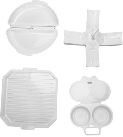 Ensemble de cuisson pour micro-ondes, ensemble de petit-déjeuner facile en PP avec plaque de cuisson au bacon, cuiseur à œufs Stream, boîte à œufs et support à pommes de terre