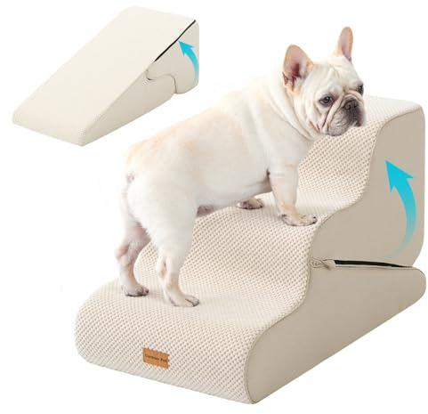 Gardner Pet 2-in-1 Hundetreppe für kleine Hunde, 35/42cm, 3 Stufen