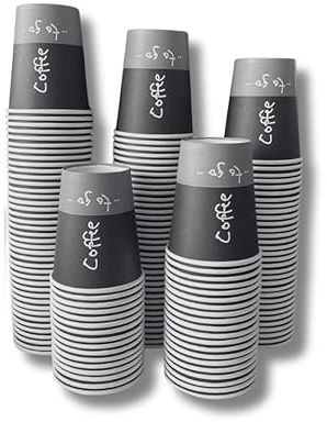 Generisch Kaffeebecher to go - Pappbecher 1000 Stück 200ml Einwegbecher für Kalt & Heißgetränke wie Tee Kaffee Espresso