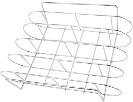 Yardenfun Griglia per Costine in Piedi in Acciaio 304 Supporto per Arrosti Barbecue Grande Capacità Griglia per Grigliate e Campeggio Utensile per Barbecue Resistente e Versatile