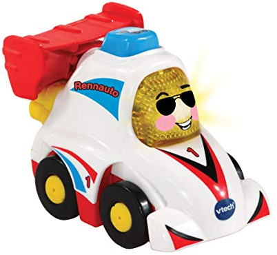 Vtech TUT TUT Baby Flitzer - Rennauto – Spielzeugauto mit Musik, aufleuchtender Taste, spannenden Sätzen und Geräuschen – Für Kinder von 1-5 Jahren