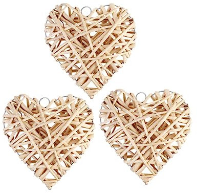 IMIKEYA 3pièces Lot de Décorations Forme De Cœur Tressé Pendentifs Suspendus pour Salon Fête