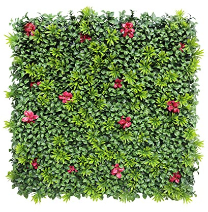 Windscreen4less Telón de fondo artificial de seto de boj, para pared, para valla de privacidad, jardín, patio, decoración de bodas al aire libre, 40 x 40 pulgadas, estilo de panel 3D, 1-1 unidades
