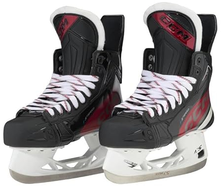 CCM Jetspeed FT670 Patins à Glace de Hockey sur Glace, intermédiaires (Largeur: Large, Taille: 5,5)