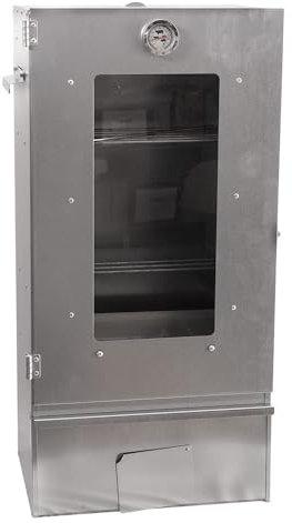 Fumoir 3 niveaux avec porte vitrée, h 80 cm