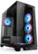 Gaming PC-Gehäuse VITRUM PRO - Midi-Tower, aRGB Beleuchtung (inkl. Steuerung), Glas-Seitenteil, vormontierte Lüfter, ATX, mATX, Mini-ITX, schwarz