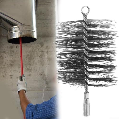 Flexible Pipe Brush for Thorough Cleaning of Chimneys, Boilers, and Smoke Exhaust Ducts (50mm)