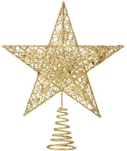 MUNSKT Estrella Arbol de Navidad, Adorno Brillante para la Punta del árbol de Navidad, Diseño para árboles de Pequeños y Grandes
