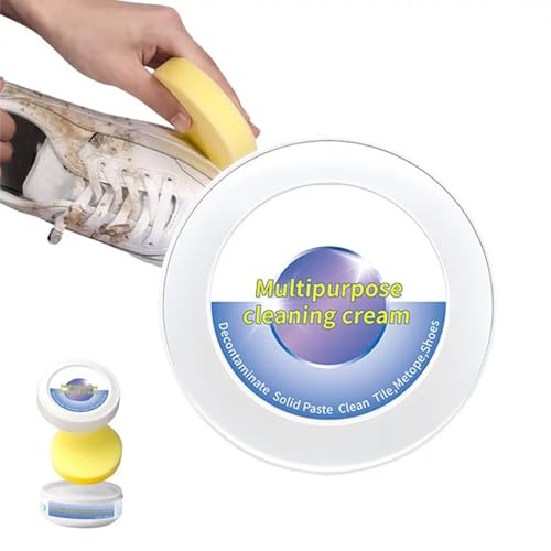 APODESS Schuhreiniger Creme, 2026 Neu Weisse Schuhe Reinigungs Creme Sneaker Reiniger Multifunktionale Reinigungs und Fleckentfernungscreme für Leder, Wildleder, Canvas (1 Stück)