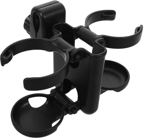 Hohopeti Soporte para Bebidas Cochecito con Agarre Antideslizante Compatible con Carrito Silla Ruedas y Andadores Portátil Estable y Resistente Derrames Accesorio Práctico para Viajes y