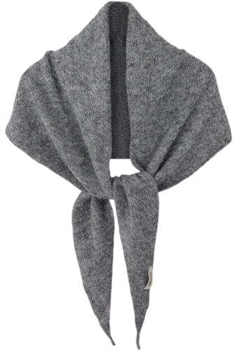 Baokuan Wool Knit Triangle Scarf for Women Knitted Head Scarf Y2k Bandana Fisherman Downtown Girl Aesthetic Accessories