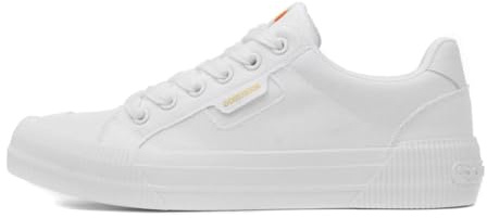 Rocket Dog Cheery Womens White Lace Up Canvas Shoe - Size 4 UK - White