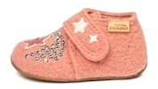 Living Kitzbühel Baby-Mädchen Babyklettschuh Einhorn & Stern Hausschuh, ash Rose,20 EU