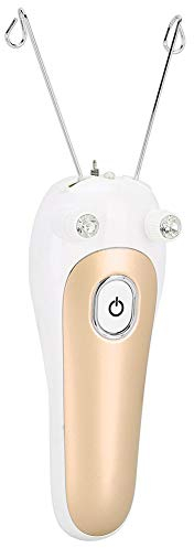 Epilatore elettrico a filettatura, epilatore ricaricabile con filo di cotone per rimozione dei del viso per la rimozione rapida di molto fini(oro)