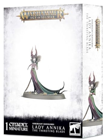 Warhammer Age of Sigmar Games Workshop Lady Annika, The Thirsting Blade, Black