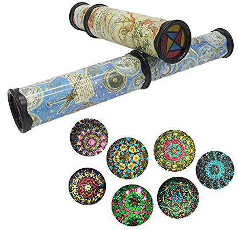 walenbily kaleidoskope, Klassische Welt Kaleidoskop Lernspielzeug Kinder Pädagogische Kaleidoskope Drehbar, ausziehbar für Kinder