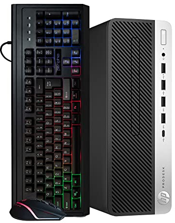 HP ProDesk 600 G4 Desktop Computer PC | Hexa Core Intel i5 (3.0GHz) | 16GB DDR4 RAM | 500 GB SSD Solid State | Windows 11 | RGB Keyboard & Mouse | Home or Office PC.