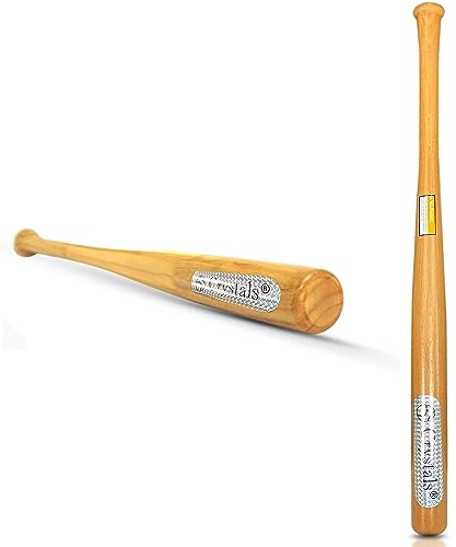 Crystals Wooden Baseball Bat for Adult and Kids Outdoor Training, Practice, Self and Home Defense - 33 Inch