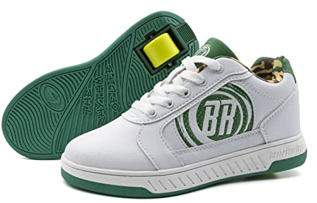 BREEZYROLLERS 2223122, Rollschuh, Schuhe mit Rollen, 2-in-1 Kinderschuhe, Skateboardschuhe, Sneakers (eu_Footwear_Size_System, Big_Kid, Numeric, medium, Numeric_34)
